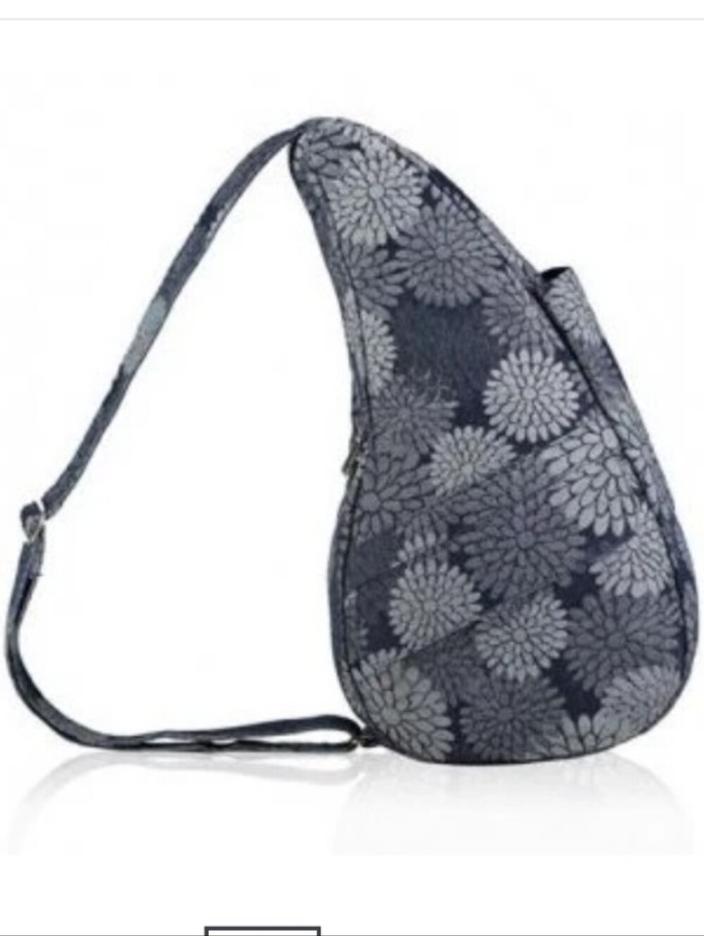 Ameribag Healthy Back Bag Sling Bag Flower Power Floral Denim Sling Bag EUC